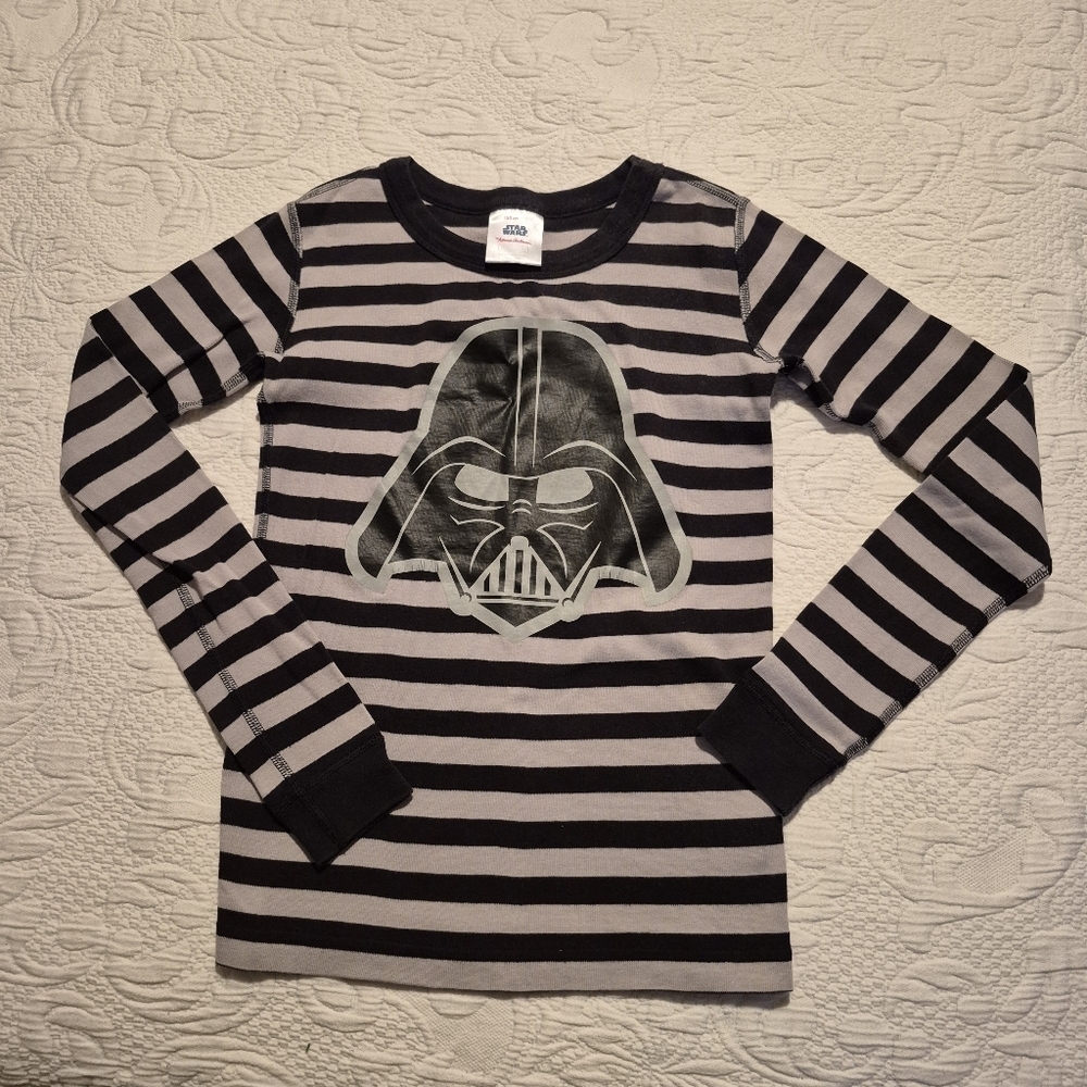 Hanna Andersson boys size 150 or 12 long sleeve pajama top Star Wars line GUC